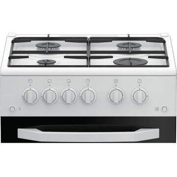 Arctic AGM5511DTTL Aragaz Gaz, 50 cm, 4 arzatoare, Alb