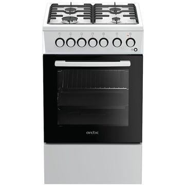 Arctic ACM5611DTL Aragaz Mixt, 4 arzatoare, Cuptor Electric, Alb