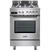 DeLonghi PRO 66 MXL PZ RO, 4 arzatoare, Gaz + Electric, L 60 cm, Grill, inox