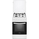 NobeLTek Cooking NLT 5604A/E1 Aragaz Mixt, 50 cm, 4 arz., Alb