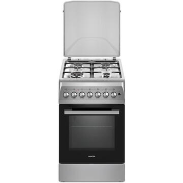 NobeLTek Cooking NLT 5604IX/FE1 Aragaz Mixt, 50 cm, 4 arz., Silver