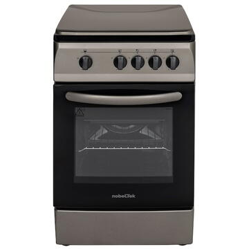 NobeLTek Cooking NLT 5601AG/G1 Aragaz Gaz, 50 cm, 4 arz., Gri Arsenic
