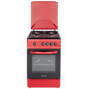 NobeLTek Cooking NLT 5601R/G1 Aragaz Gaz, 50 cm, 4 arzatoare, Rosu