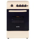 NobeLTek Cooking NLT 5602B/G1 Aragaz Gaz, 50 cm, 4 arzatoare, Bej