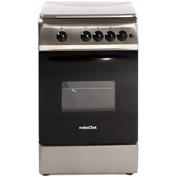 NobeLTek Cooking NLT 5602IX/G1 Aragaz Gaz, 50 cm, 4 arzatoare, Silver