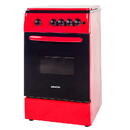 NobeLTek Cooking NLT 5602R/G1 Aragaz Gaz, 50 cm, 4 arzatoare, Rosu