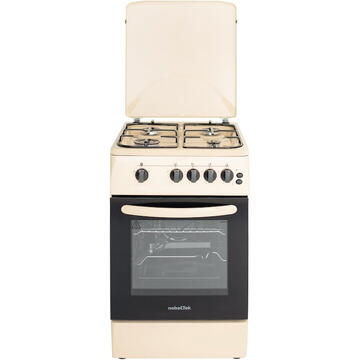 NobeLTek Cooking NLT 5603B/G1 Aragaz Gaz, 50 cm, 4 arzatoare, Bej