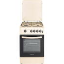 NobeLTek Cooking NLT 5603B/G1 Aragaz Gaz, 50 cm, 4 arzatoare, Bej
