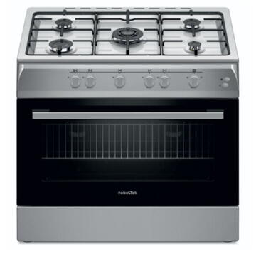 NobeLTek Cooking NLT 6903IX/G1 Aragaz Gaz, 60 cm, 5 arz., Silver